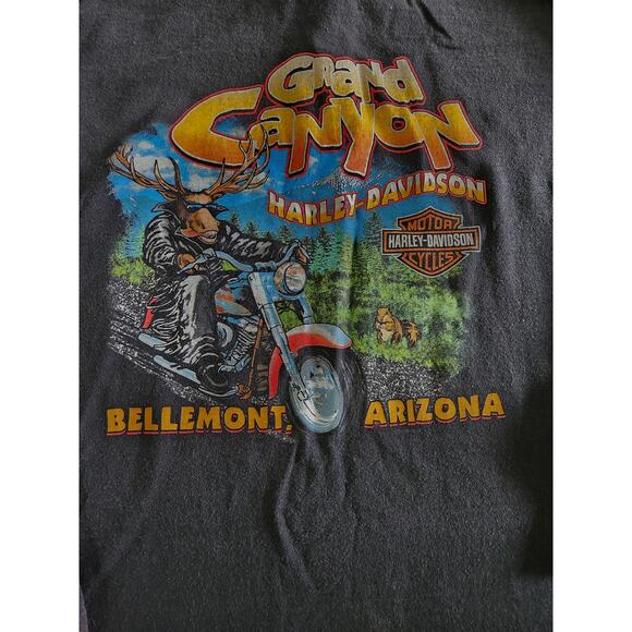 Vintage 1997 Harley-Davidson Men's Grand Canyon Graphic Long Sleeve XL - Picture 3 of 7